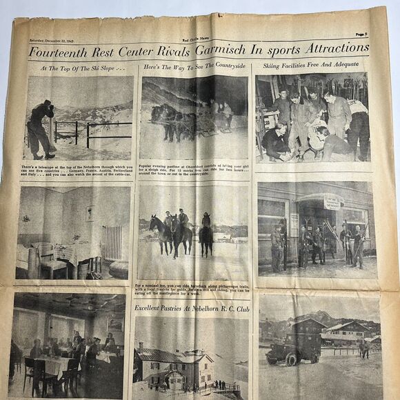 Vintage WWIII Red Circle News 71st Infantry Newspaper December 1945 Rare - Picture 6 of 6